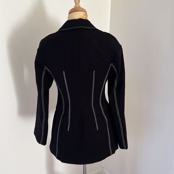 New! Zara XS blazer with contrast stitching. - Picture 5 of 13